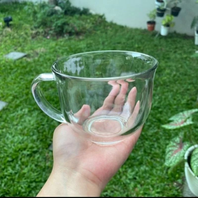 Gelas Souvenir / Gelas Mug Cereal Jumbo | Cangkir Jumbo | Mangkuk Gagang | Mangkuk Sarapan | Gelas M
