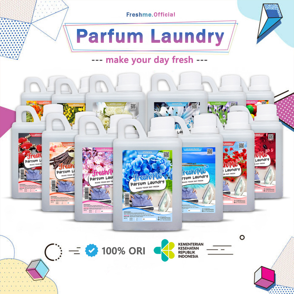 COD | Parfum Laundry Murah Tahan Lama, sakura, snappy, exotic, pelicin pakaian wangi parfum baju