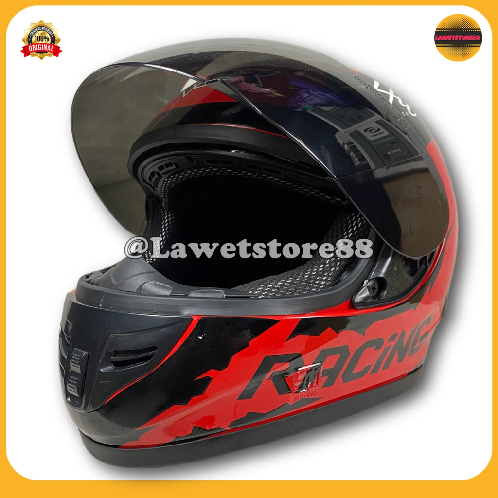 Helm Sepeda Motor Full Face Kbr Motif Venom K2 Dan Mandalika Original Helem Cakil Pria Wanita Dewasa
