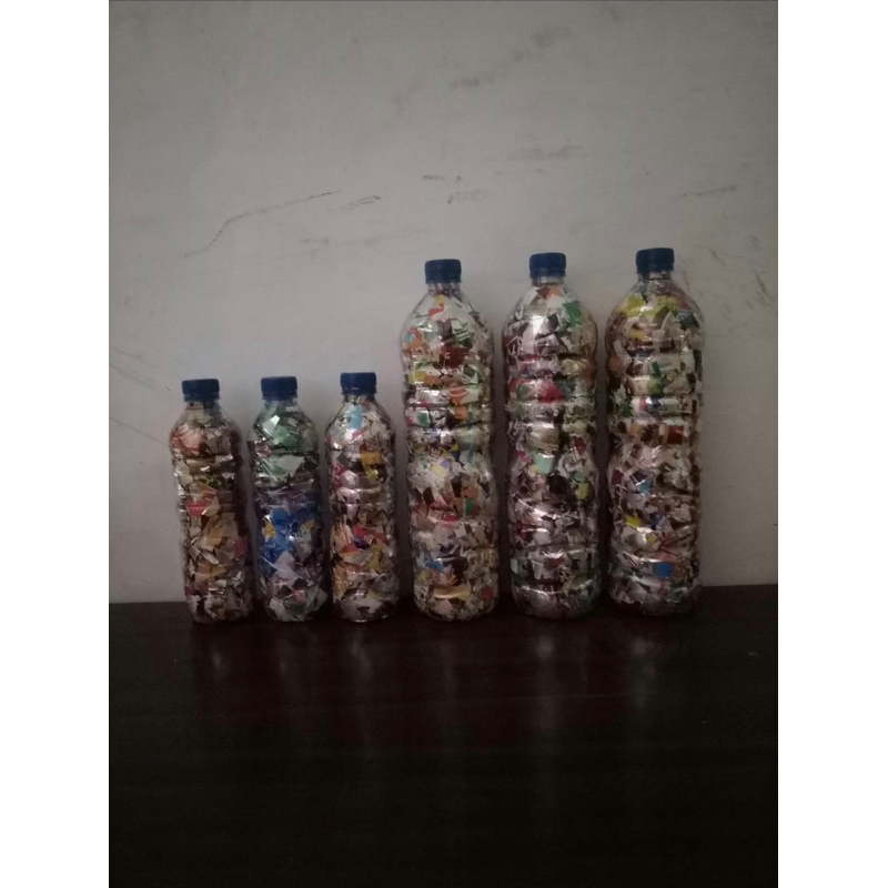 ecobrick dari botol aqua 1,5 liter
