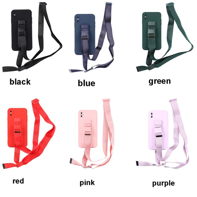 SET PANJANG PENDEK - Phone Holder Tali Slempang HP 2in1/ Tali Wristband HP/ Tali Gantungan HP/ Lanyard HP/ Tali Sling untuk SEMUA HP