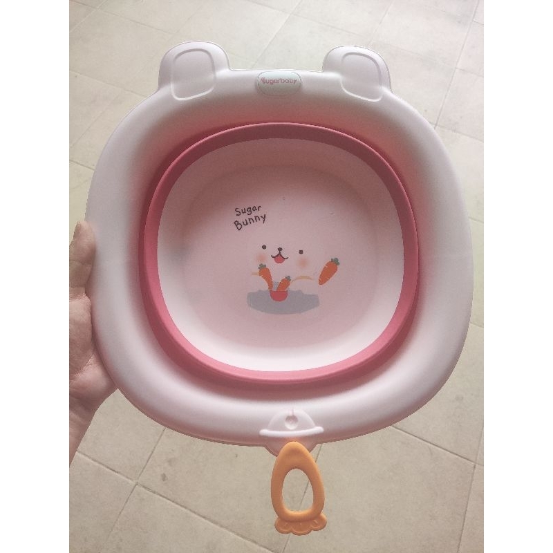 sugar baby foldable basin rabbit baskom lipat bayi 2.5L