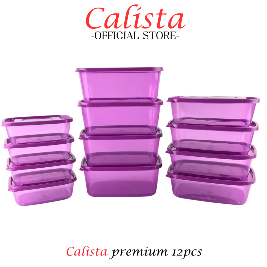 [ CALISTA ] TOPLES SET PLASTIK CALISTA FURANO PREMIUM SET ISI 12PCS FOOD CONTAINER PREP PREPARATION KULKAS SET TEMPAT WADAH PENYIMPANAN MAKANAN BUAH DAPUR SET