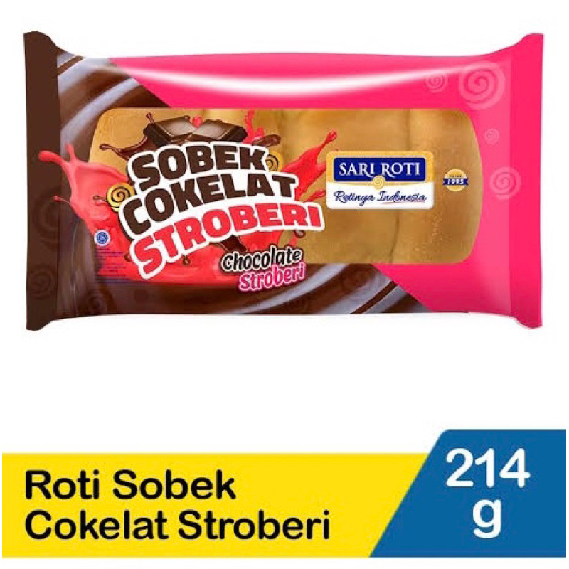 

SARI ROTI SOBEK COKELAT STROBERI