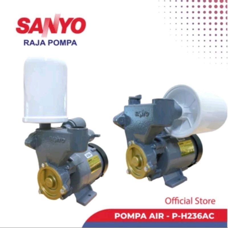 MESIN POMPA AIR SANYO PWH 236 C NON OTOMATIS / MESIR AIR SANYO PH 236 AC OTOMATIS