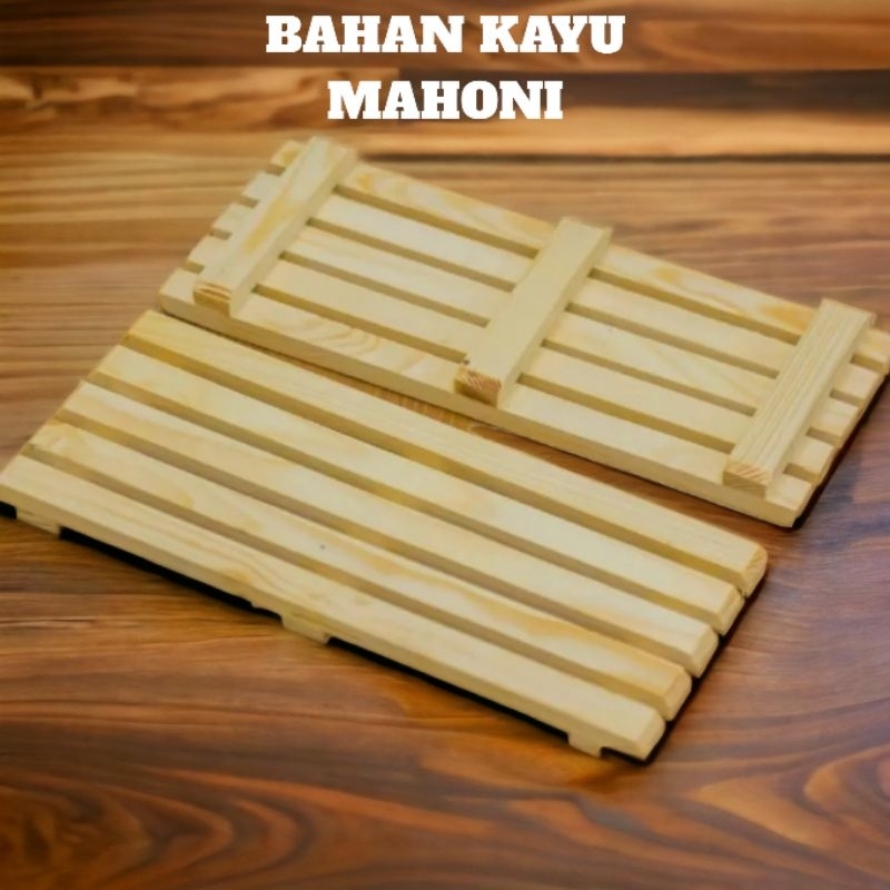 Tatakan Panci Piring Penyimpanan Kayu Japanese Tray Wooden+ Finishing Politur