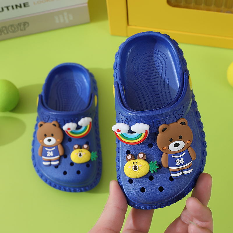 Sandal ANAK BAIM IMPORT sandal pantai anak laki -laki dan perempuan indoor kartun lucu terbaru usia 1-3 tahun dan 4-6 tahun