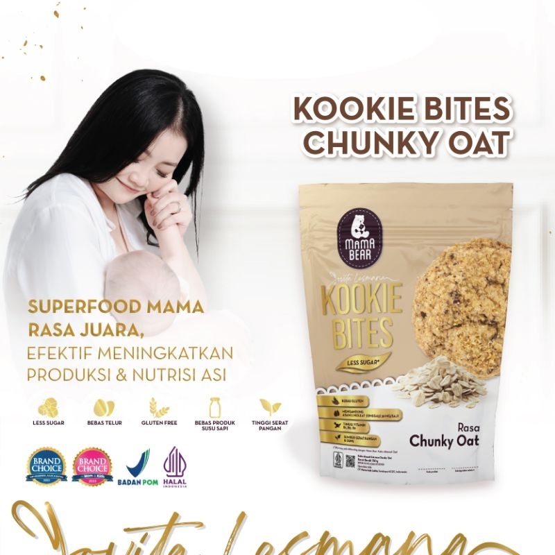 Mama Bear Kookie Bites Kukis Pelancar Asi MamaBear 150gr