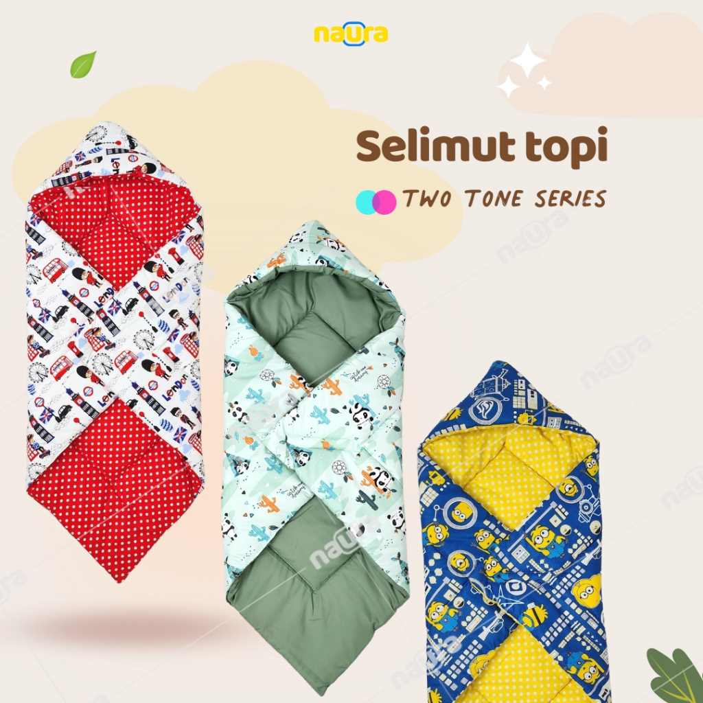 Selimut topi bayi hoodie selimut bedcover bayi hangat dan empuk
