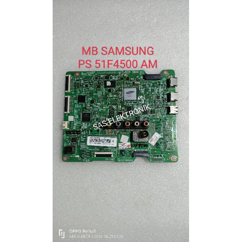 MB MOTHERBOARD MAINBOARD MESIN TV PLASMA SAMSUNG PS51F4500AM PS-51F4500AM PS-51F4500 AM