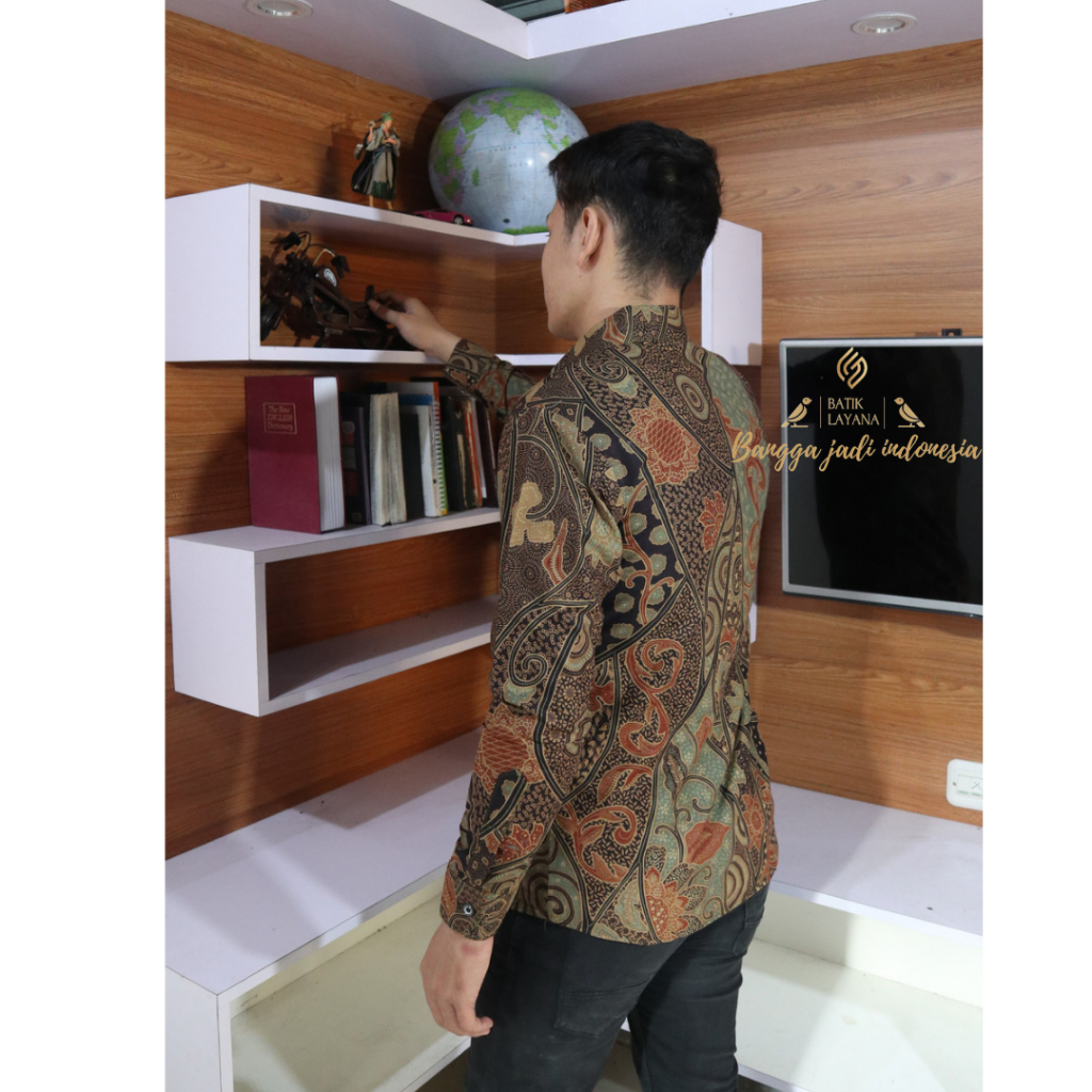 Batik Layana Motif Adiluhur Slimfit Premium Kemeja Formal Nonformla