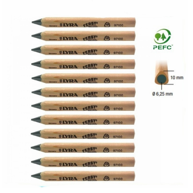 

Pensil Tulis Super Ferby Graphite 10 mm Tangan Kidal Lyra Pencil