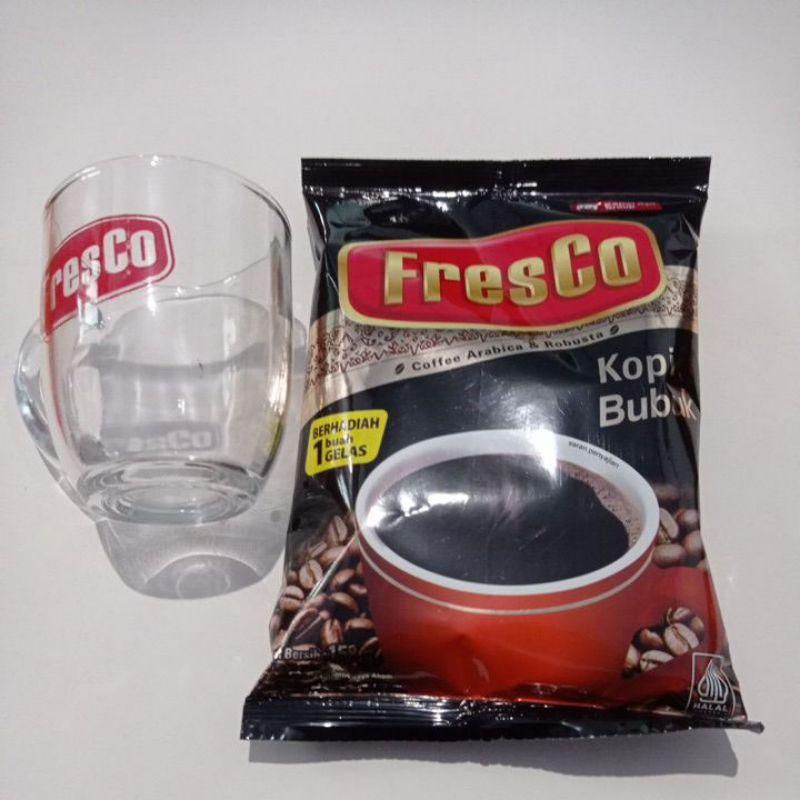 

Fresco Kopi Bubuk 158 Gram| Free Gelas