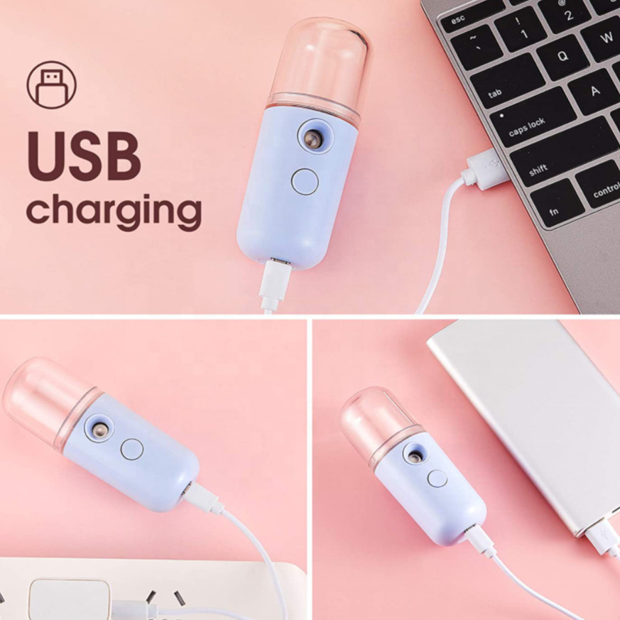 Nano Spray Portable Mini USB Pelembab Kulit Mist Sprayer Perawatan Wajah NS - XOBOX