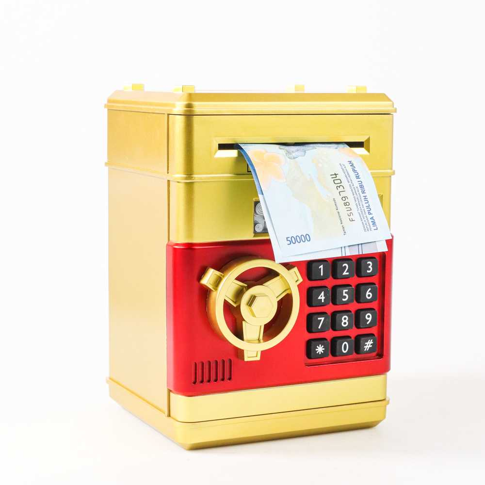 Celengan Anak Electronic Bank Safe Box Money Model Brankas