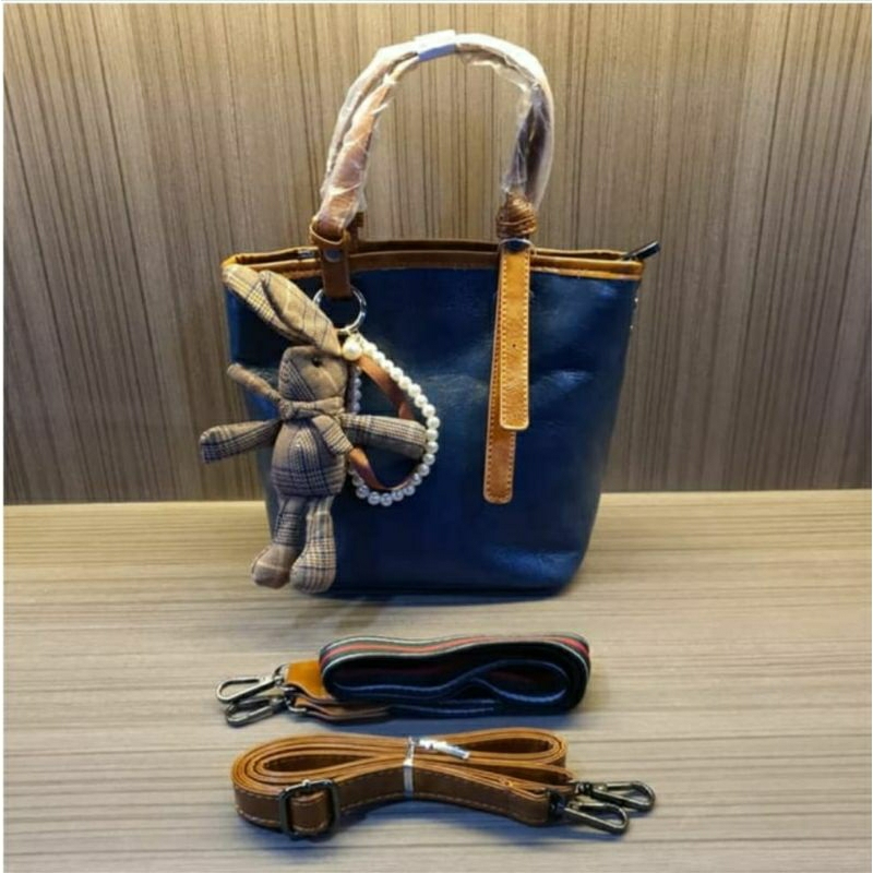 Hand Bag Tas Selempang Wanita Import Kualitas Premium Warna Navy