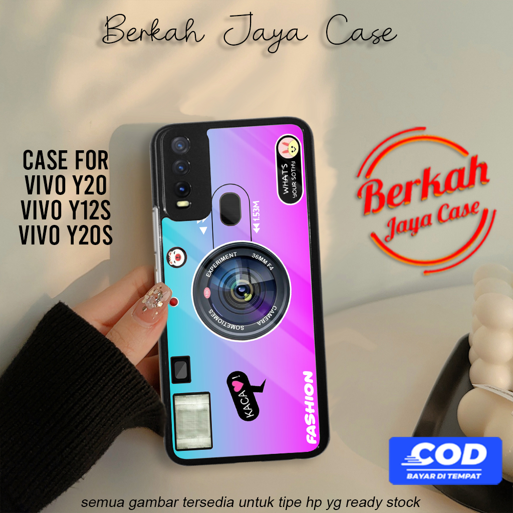 Berkah Case Vivo Y20 Y12s Y20s Hp Vivo Y20 Y12s Y20s Pelindung Hp Motif CAMERA Case Lucu Casing Hp K