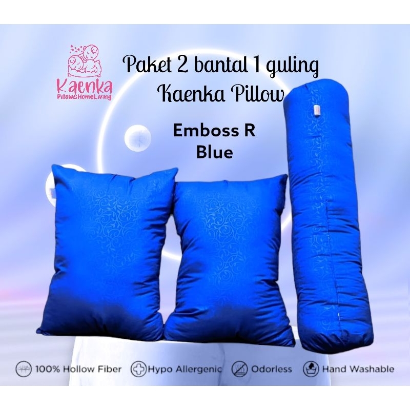 PAKET KAENKA PILLOW 2 BANTAL 1 GULING ISI SILIKON BISA DICUCI