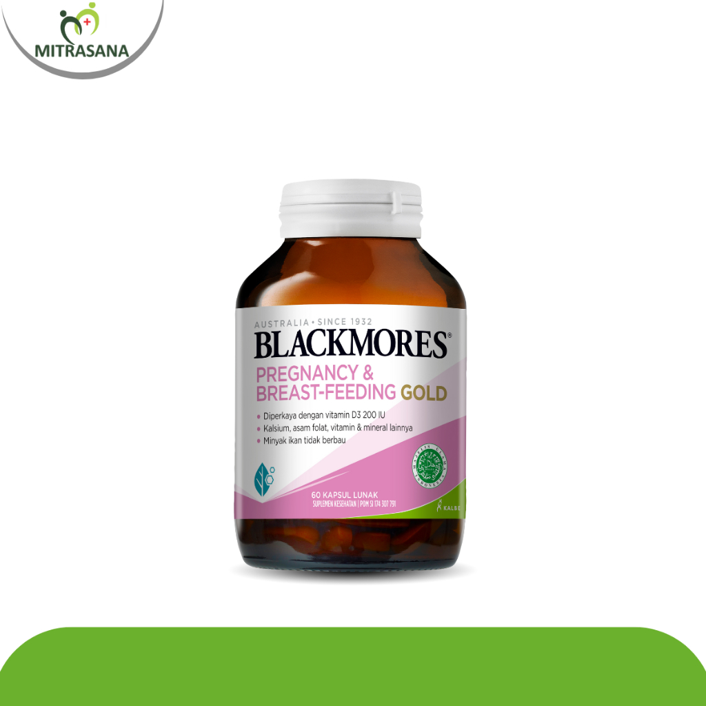 Blackmores Pregnancy &amp; BF Gold 60 Tablet Gratis Blackmores Multivitamins Dan Minerals 60 Tablet