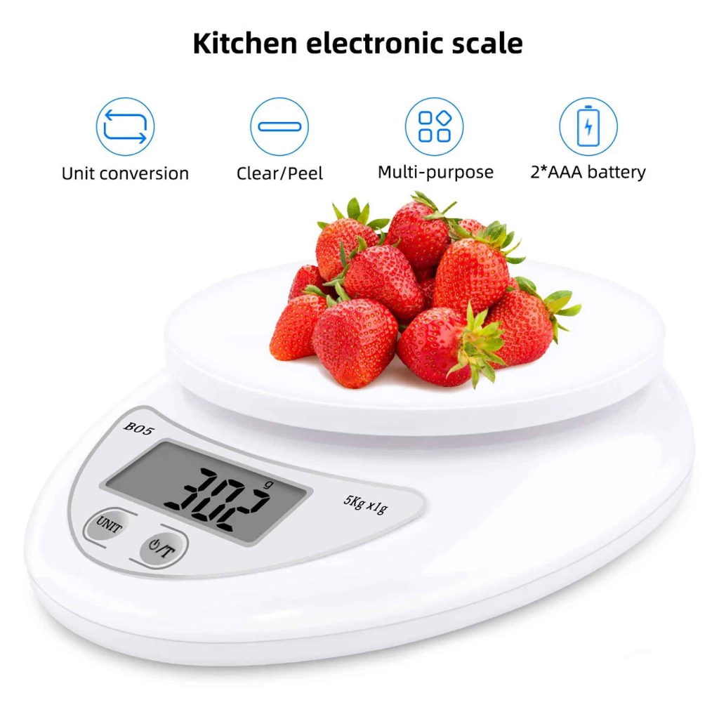 Timbangan Electric * Timbangan Digital Dapur * Kitchen Scale * 5Kg