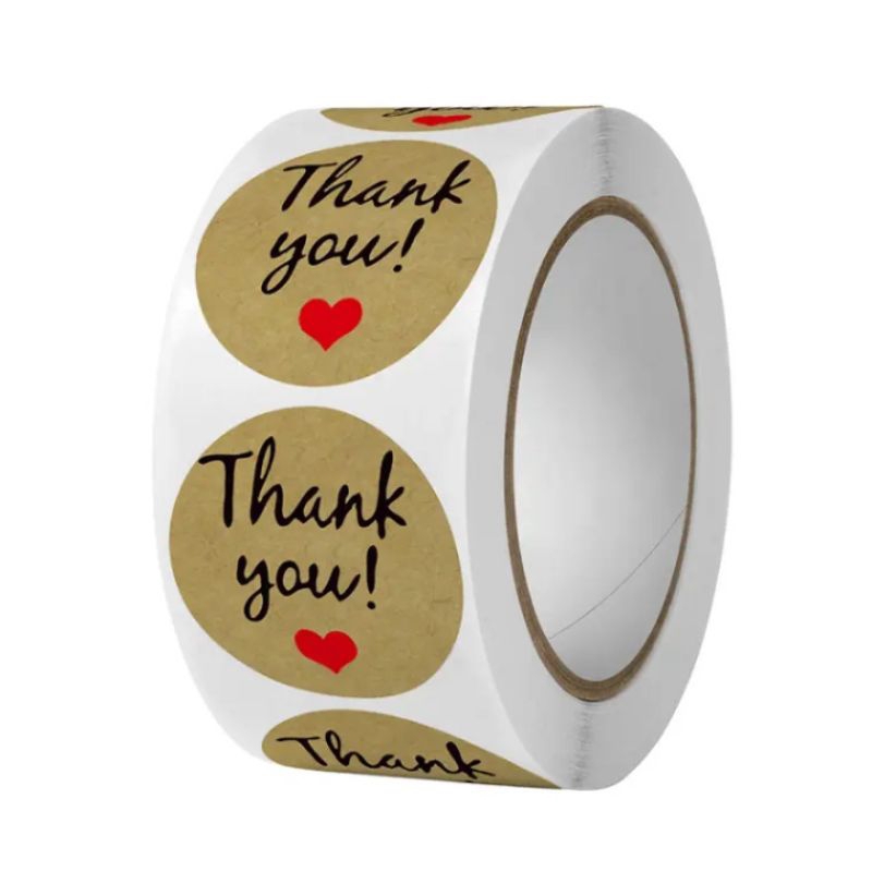 

Stiker label thankyou 1roll 500pcs