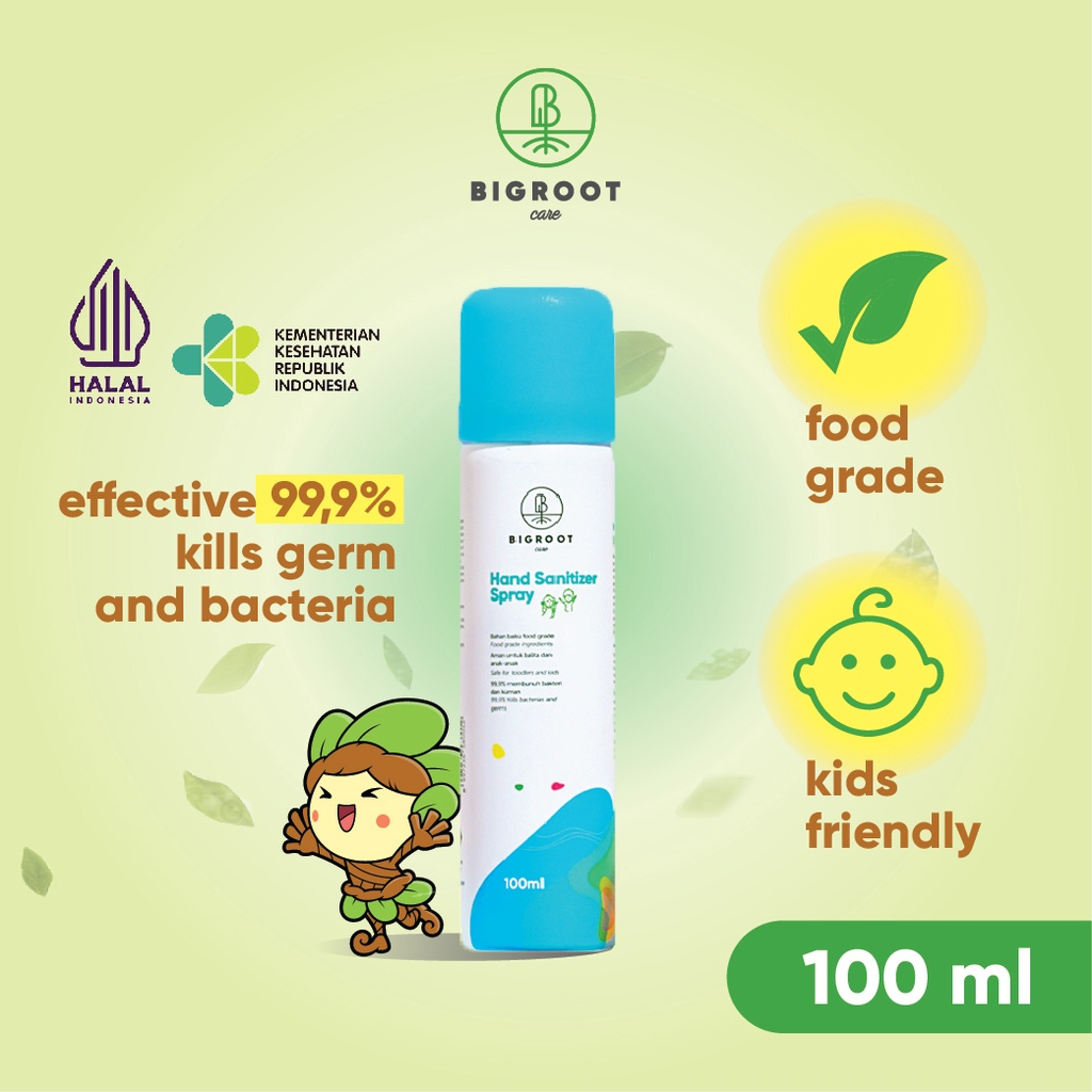 Bigroot Care Hand Sanitizer Foodgrade Spray 100ml