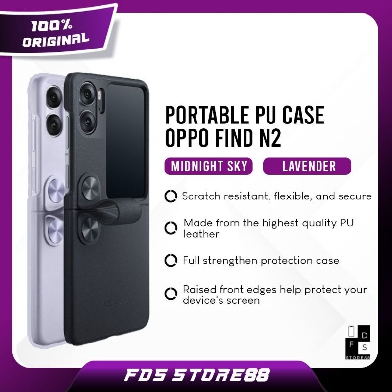 Oppo Find N2 Portable PU Case Oppo Casing Original