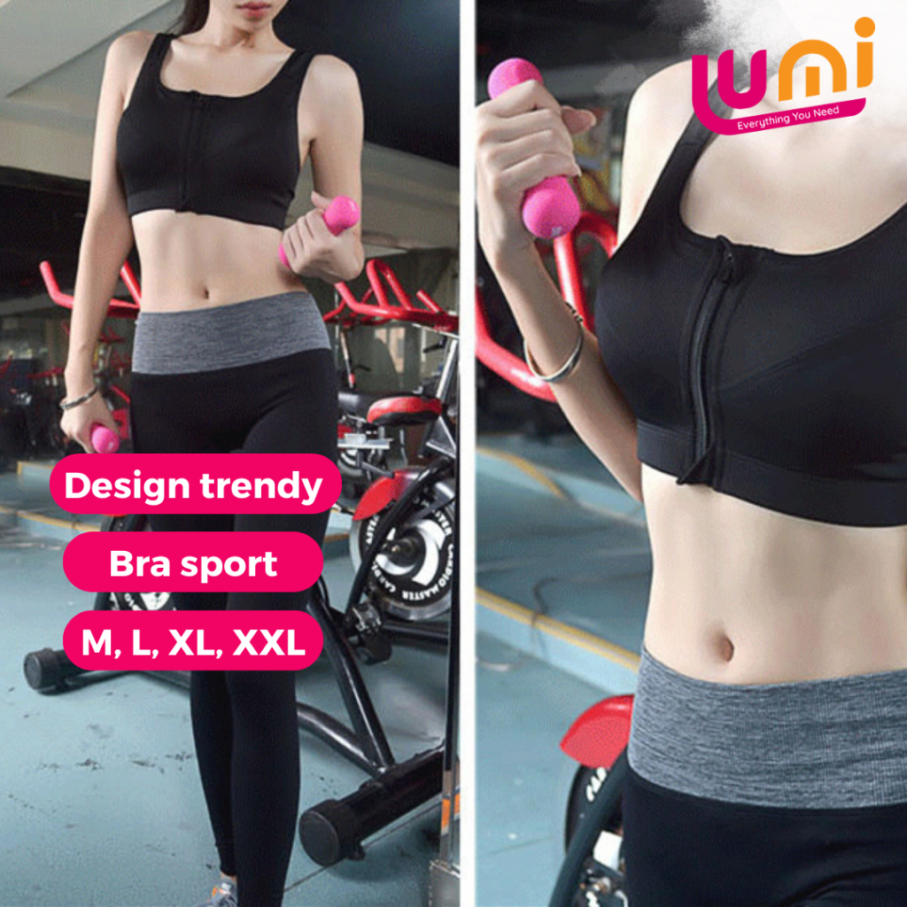 Sport Bra Resletting Zipper / Resleting Depan / Sport Bra Seleting