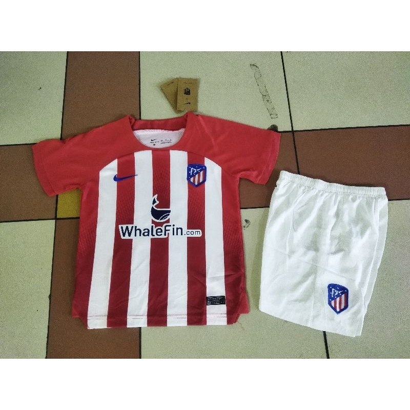 JERSEY BAJU BOLA ANAK ATLETICO MADRID HOME KIDS 2023/2024 GRADE ORI IMPORT