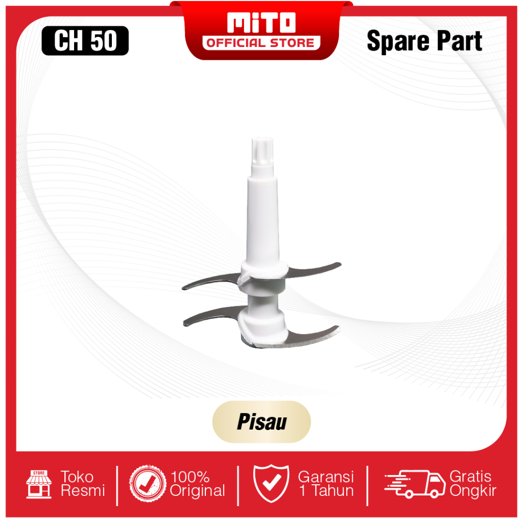 SPARE PART MITOCHIBA Food Chopper CH50 - Pisau - Whisker - Tutup Gelas