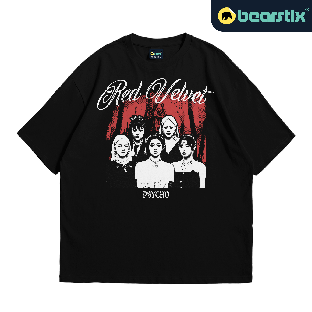 SHINZO - Kaos Oversize Red Velvet - Tshirt ReVeluv - Baju Kpop Streetwear - Kaos Irene Wendy Yeri Jo