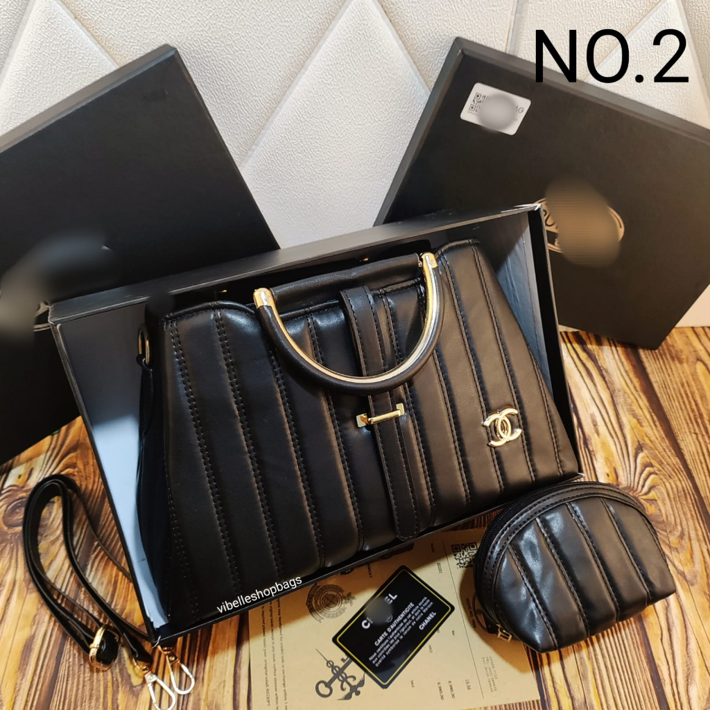 TAS BATAM BAG CNL LIDAH WOMENBAG FREEBOX ( UKURAN BESAR ) uk P30xT20xL13 - TAS BATAM BAG LIDAH CH 3 RUANG VERONIKA BAHAN HALUS IMPORT VERONICA TAS WANITA 0963