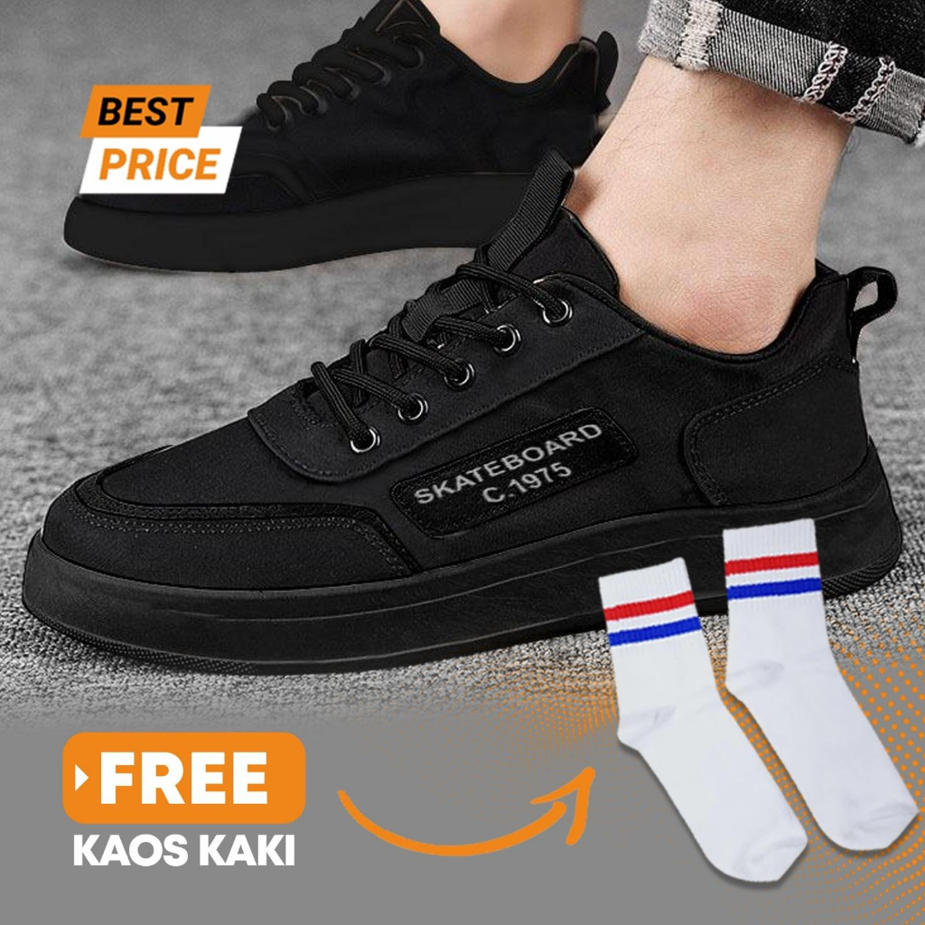 Sepatu Skateboard ( Free Kaos Kaki ) Casual Pria Sneakers Pria Premium Sepatu Pria Ketzo Max Sepatu Import