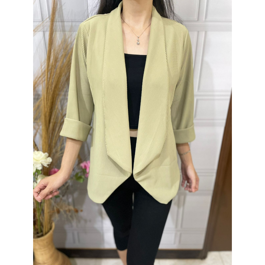 Basic id fashion Blazer Knitt codoray  premium tebal /Cardigan import premium