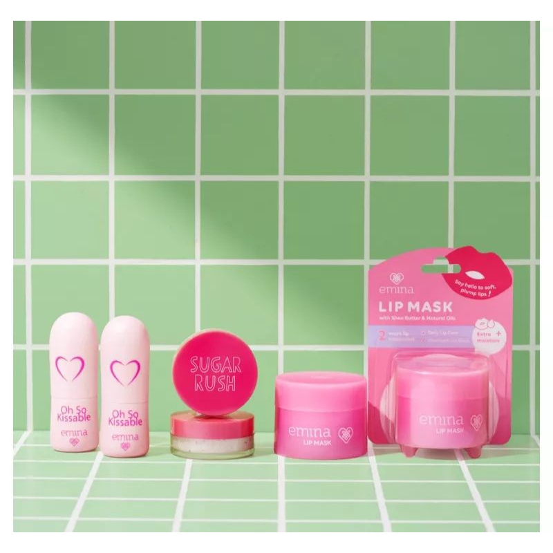 EMINA LIP MASK 9GR | LIP MASK | EMINA | PERAWATAN BIBIR