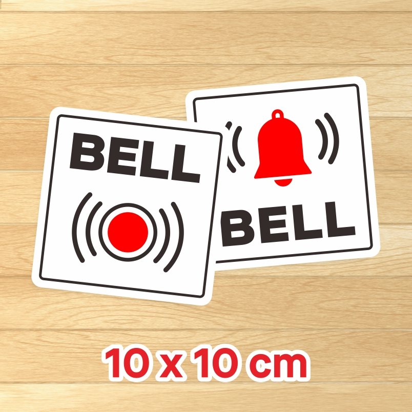 

Label Sticker BELL Stiker Vinyl Tahan Air Sign Marka Bell utk Pintu Dinding Tembok Pagar