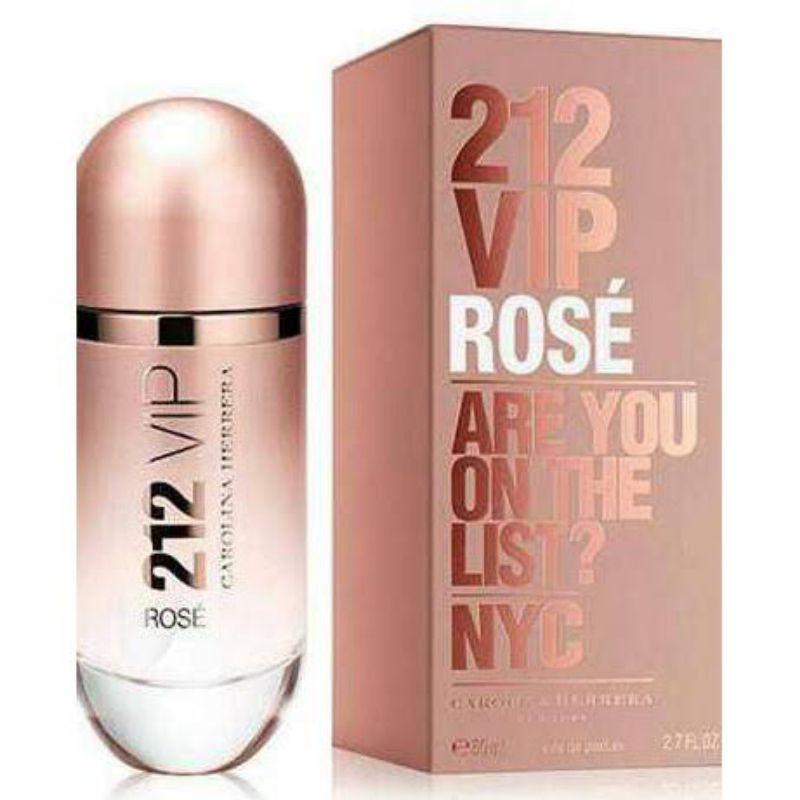 Parfum Wanita Carolina Herera 212 VIP Rose EDP Original Singapore