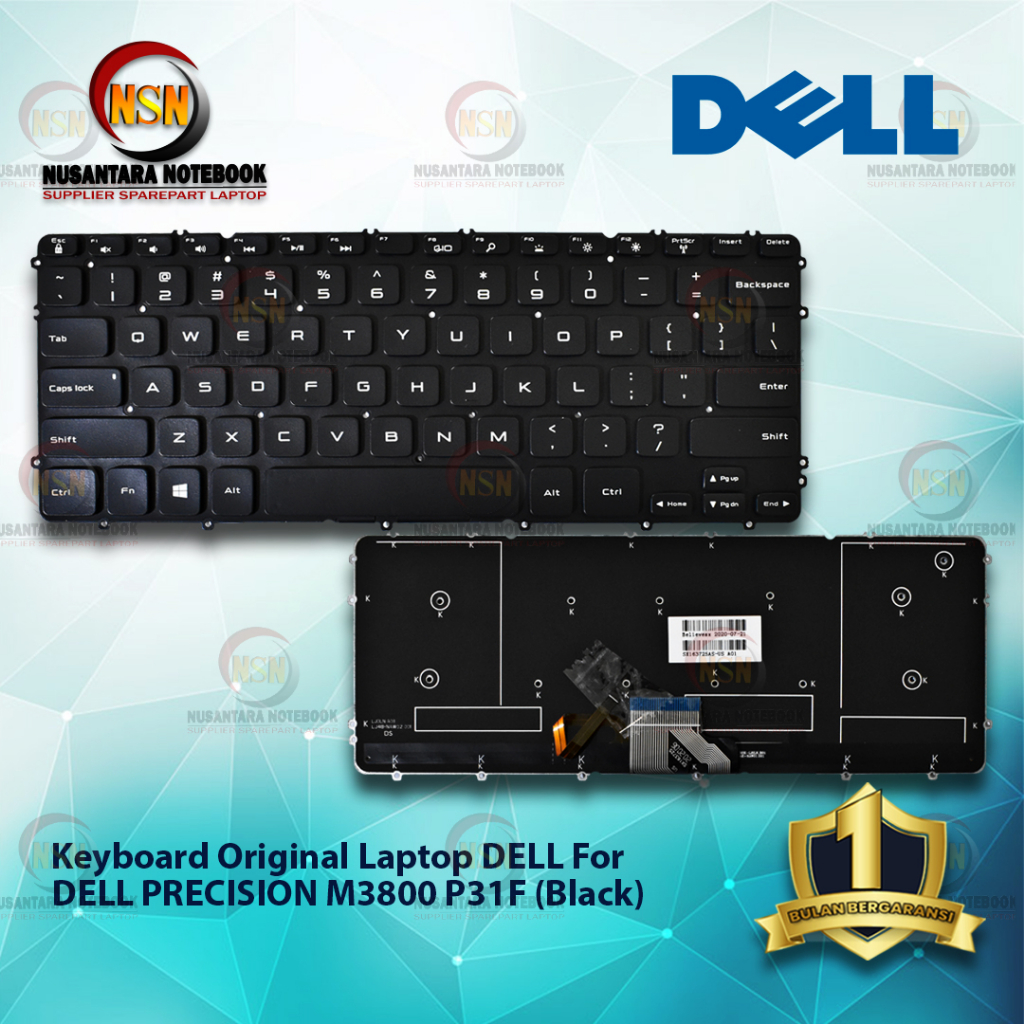 Keyboard Laptop ORI DELL for Precision M3800 P31F (Black)