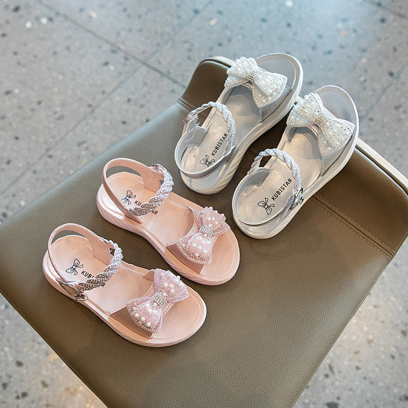 kid's Pearl Ribbon Sandal Anak Wanita 5432 (26-35)