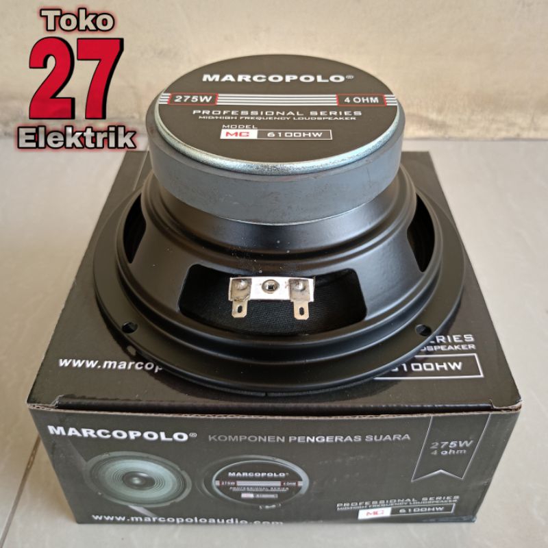 Speaker Full Range Marcopolo 6 Inch MC 6100 HW