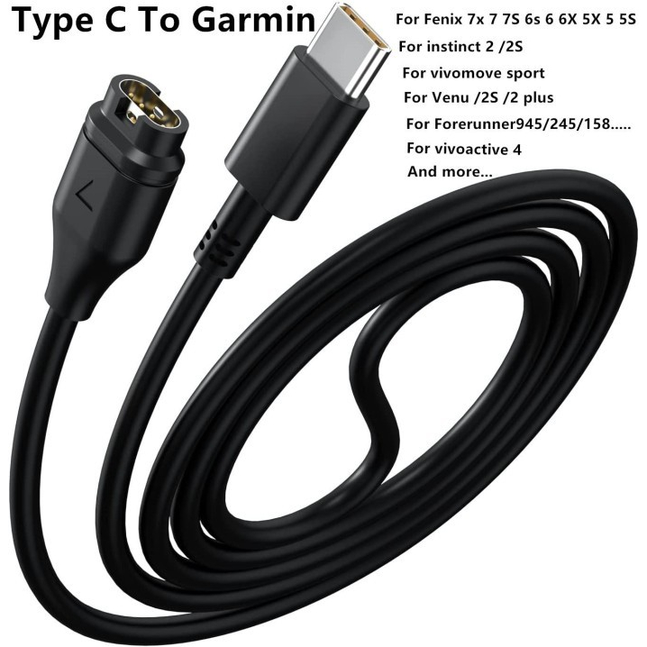 USB Type C Kabel Charger GARMIN instinct 2x 265 265s 965 venu sq sq2 s42