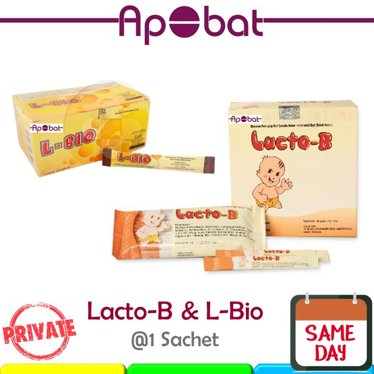 - ApObat - L Bio Diare Anak Sachet Serbuk L-Bio Lbio Lacto-B Lacto B Lakto B