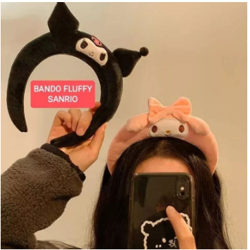 BD071 BANDO SANRIO BANDO FLUFFY SANRIO HEADBAND BANDANA SANRIO KUROMI CINNAMONRROLL