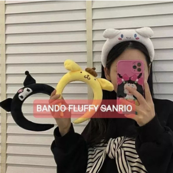 BD071 BANDO SANRIO BANDO FLUFFY SANRIO HEADBAND BANDANA SANRIO KUROMI CINNAMONRROLL