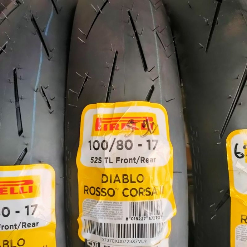 BAN PIRELLI DIABLO CORSA 2 # 100/80-17