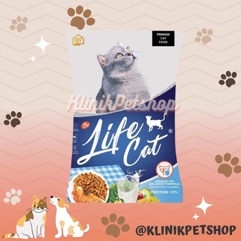 LIFE CAT DRY FOOD 1000GR - MAKANAN KUCING KERING LIFE CAT KITTEN DEWASA