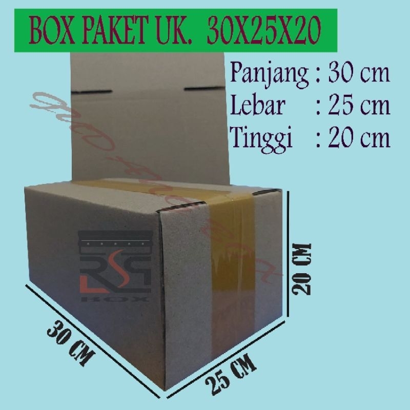 

Kardus packing uk 30x25x20 cm Box online packaging murah kardus paket