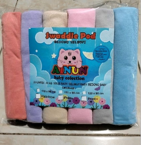 Bedong Bayi Polos Warna Bedong Bayi Jumbo Bedong Ainun