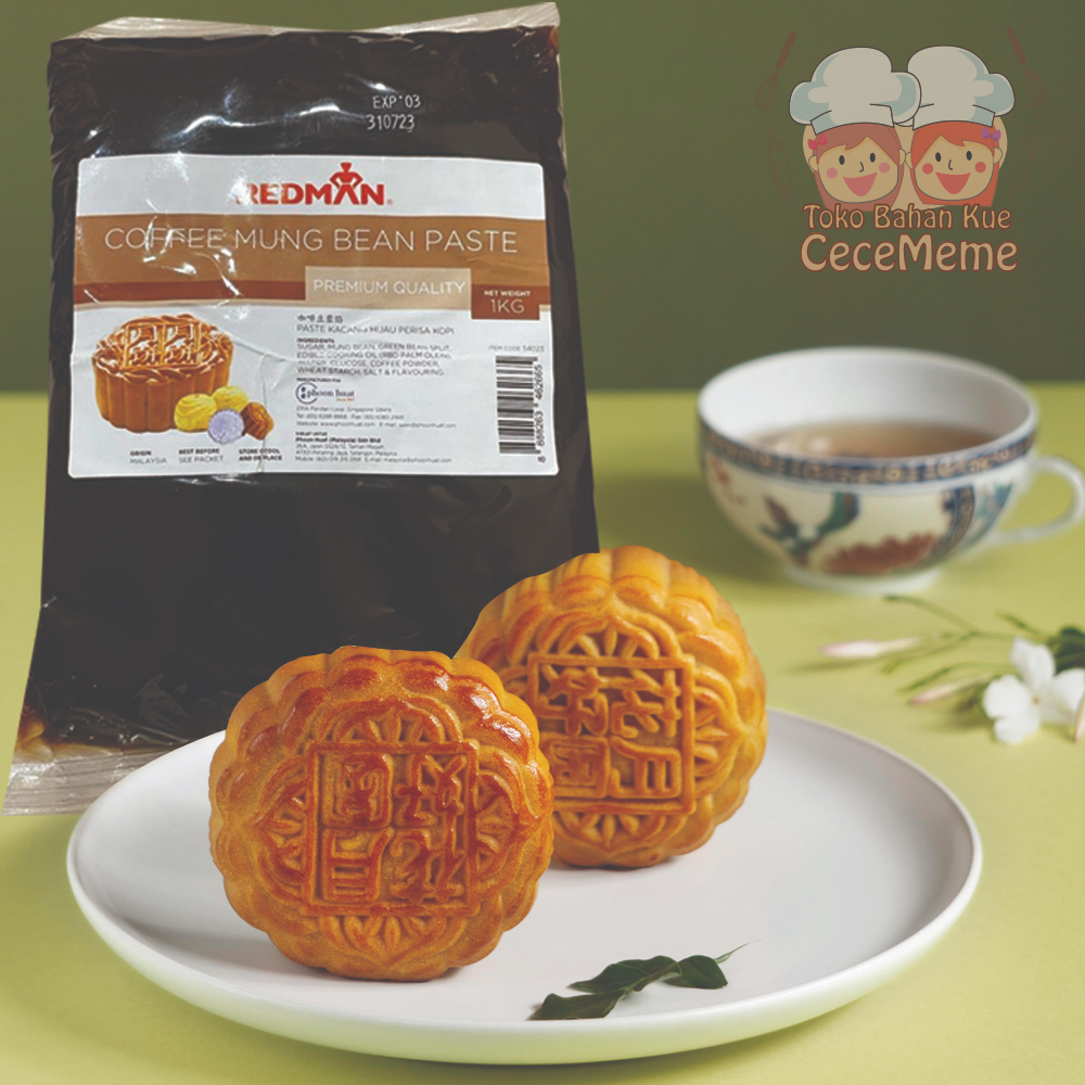 

Isian Moon Cake Kue Bulan Filling Coffee Mung Bean Tausa Kopi Kacang Hijau Premium REDMAN 1KG