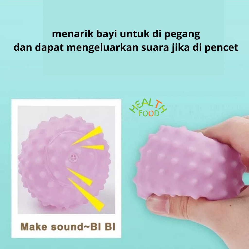 mainan bayi sensory play bola bayi bola karet anak bola sensorik bayi sensory ball touch ball HEALTHFOOD